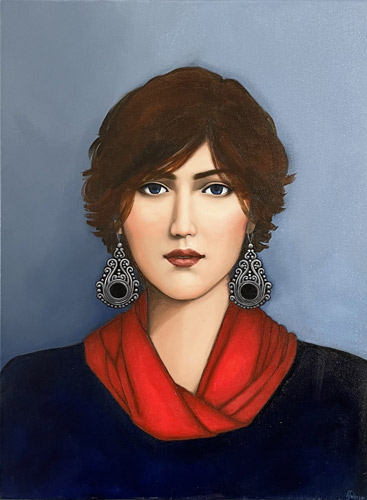 Amanda Johnson nz portrait artist, oil on canvas